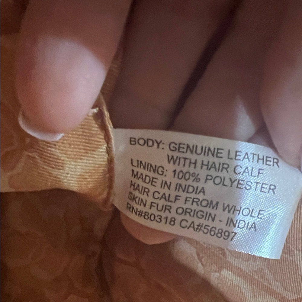 Lucky Brand | Genuine Leather & Calf Hair Tote in “Dark Cappuccino” w/Bag Charms - Picture 10 of 16